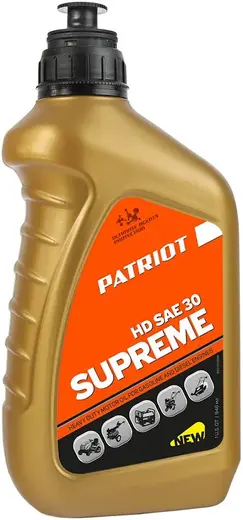 Патриот Supreme HD SAE 30 масло моторное минеральное (946 мл)