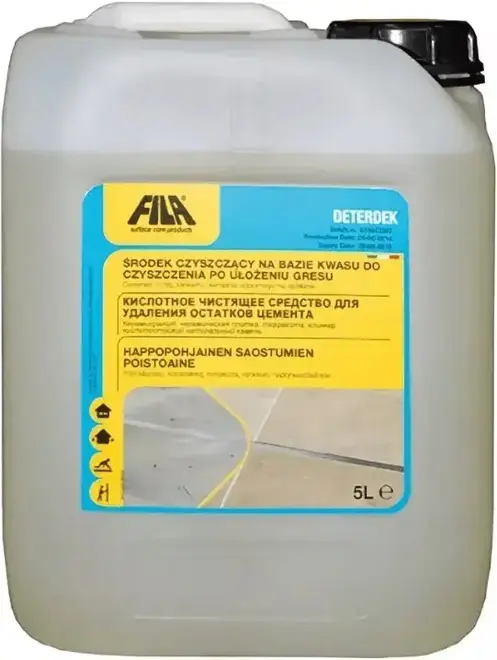 Fila Deterdek кислотное чистящее средство для удаления остатков цемента (1 л)