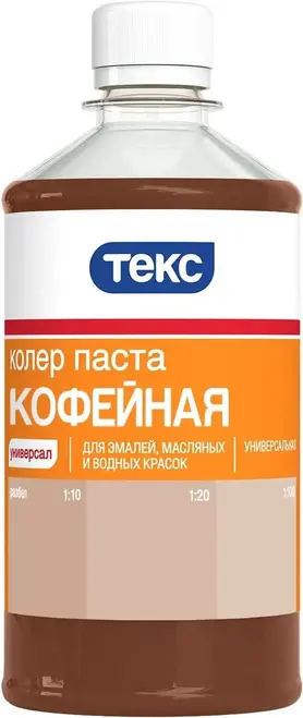 Текс Универсал колер паста для эмалей, масляных и водных красок (500 мл) кофейная