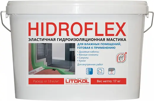 Литокол Hidroflex гидроизоляционный состав (17 кг)