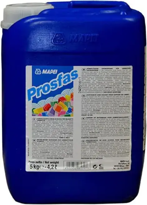 Mapei Prosfas укрепляющая пропитка для цементных оснований (5 кг)