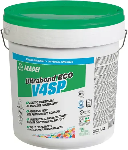 Mapei Ultrabond Eco V4 SP клей для укладки ПВХ и резиновых покрытий (14 кг)