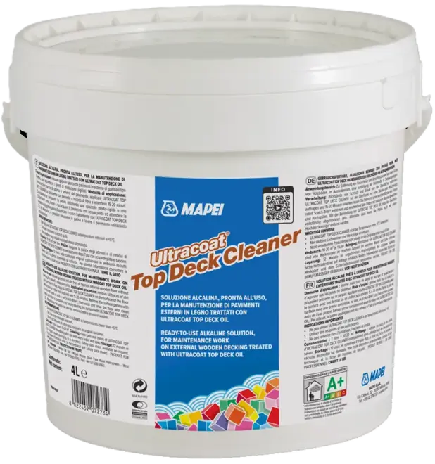 Mapei Ultracoat Top Deck Cleaner раствор для ухода за деревянными полами (4 л)