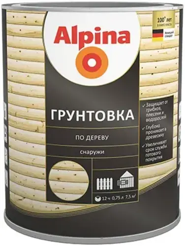 Alpina грунтовка по дереву (750 мл)