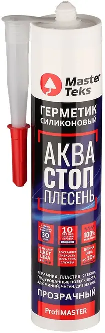 Masterteks Profimaster Аква Стоп Плесень герметик силиконовый (280 мл) белый