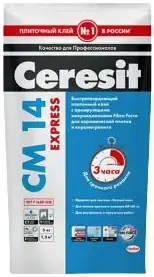 Ceresit CM 14 Express клей для керамической плитки и керамогранита (5 кг)
