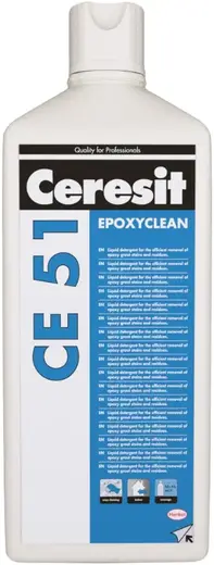 Ceresit CE 51 Epoxyclean очиститель для удаления пятен остатков от затирки (1 л)