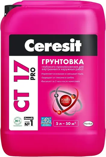 Ceresit CT 17 Pro грунтовка глубокого проникновения (5 л) зимняя