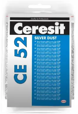 Ceresit CE 52 Silver Dust декоративная добавка для эпоксидной затирки (75 г)