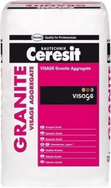 Церезит Visage Granite наполнитель для изготовления тонкослойных покрытий (13 кг) Africa Red