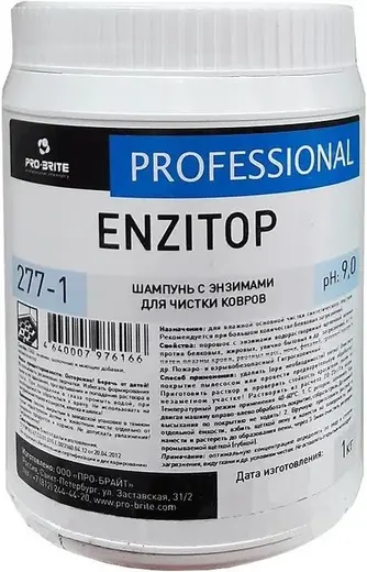 Pro-Brite Enzitop шампунь с энзимами для чистки ковров (1 л)