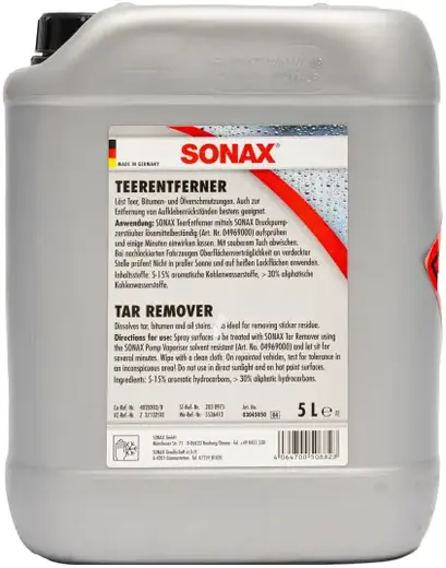 Sonax Profiline Tar Remover очиститель битума (5 л)