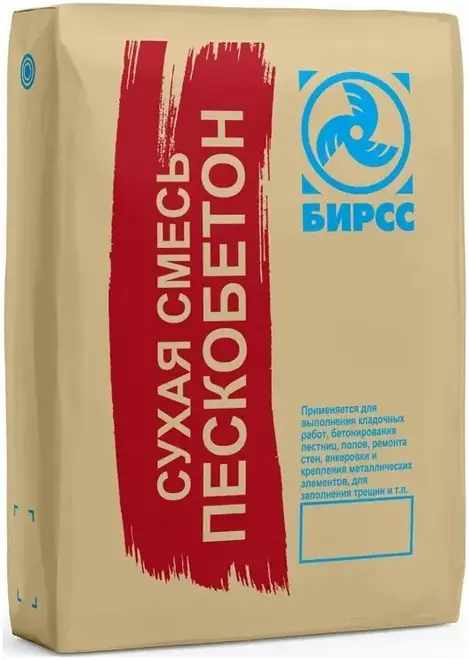 Бирсс М-400 53 смесь сухая цементно-песчаная специализированная (25 кг)