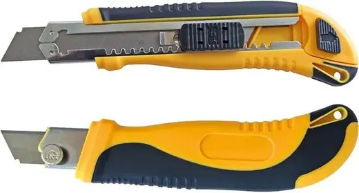 Бибер нож строительный усиленный (135 мм) ширина 18 мм резина прямоугольный фиксатор
