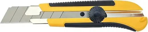 Бибер нож строительный усиленный (135 мм) ширина 25 мм резина винтовой фиксатор