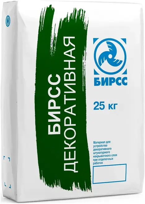 Бирсс 50 смесь штукатурная цементная декоративная (25 кг)