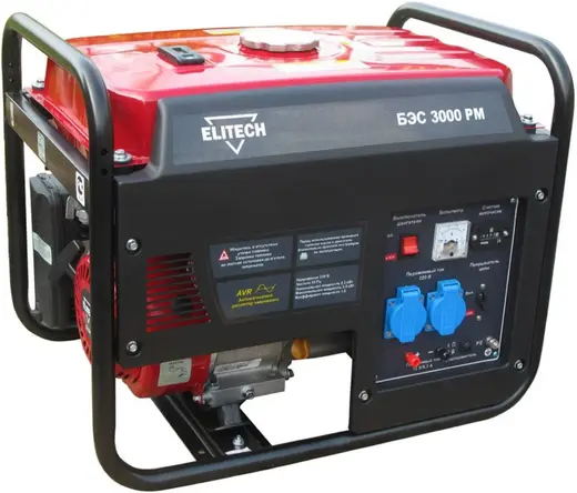Elitech БЭС 3000 РМ бензиновый генератор (3000 Вт)