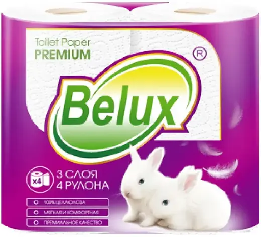 Belux Premium бумага туалетная (4 рулона в упаковке)