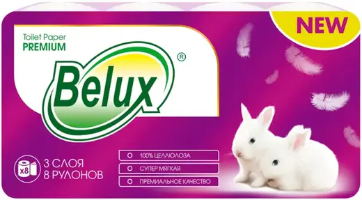 Belux Premium бумага туалетная (8 рулонов в упаковке)