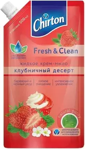 Чиртон Fresh & Clean Клубничный Десерт крем-мыло жидкое (500 мл)