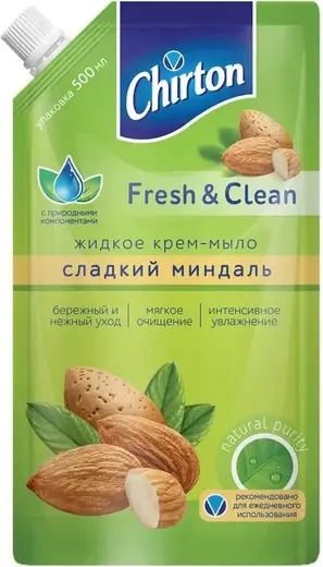 Чиртон Fresh & Clean Сладкий Миндаль крем-мыло жидкое (500 мл)