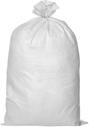 Мешок для строительного мусора полипропиленовый тканный (1 мешок) белый