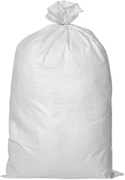 Мешок для строительного мусора полипропиленовый тканный (1 мешок) белый