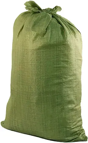 Мешок для строительного мусора полипропиленовый тканный (1 мешок) зеленый