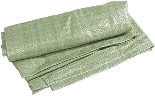 Мешок для строительного мусора полипропиленовый тканный (100 мешков) зеленый