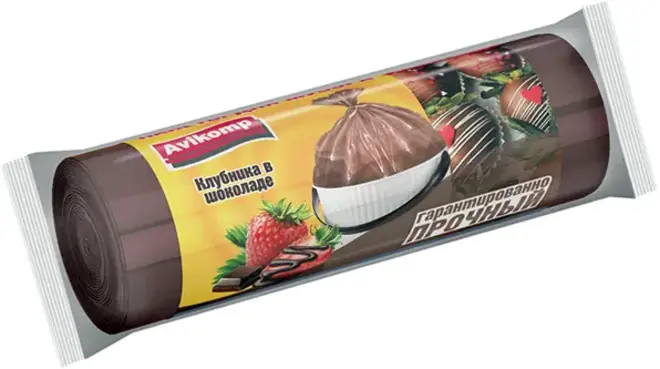 Авикомп Клубника в Шоколаде пакеты для мусора ароматизированные (20 пакетов) 30 л