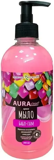 Aura Clean Бабл Гам крем-мыло жидкое защищающее (500 мл)