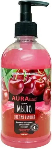 Aura Clean Спелая Вишня жидкое тонизирующее крем-мыло (500 мл)