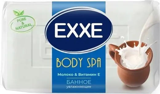 Exxe Body Spa Молоко и Витамин Е мыло увлажняющее банное (160 г)