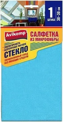 Авикомп Стекло салфетка из микрофибры (1 салфетка)