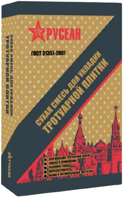 Русеан сухая смесь для укладки тротуарной плитки (35 кг)