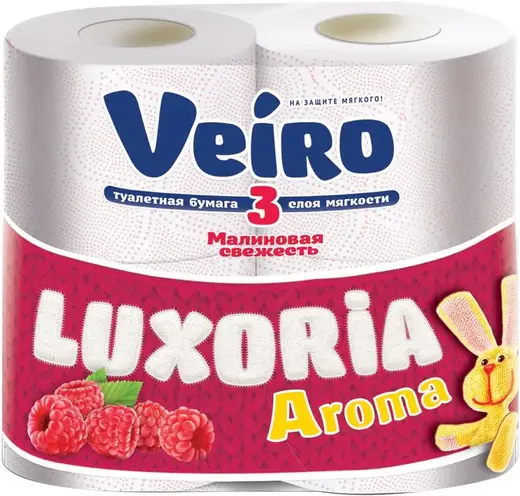 Veiro Luxoria Aroma Малина бумага туалетная (4 рулона в упаковке)