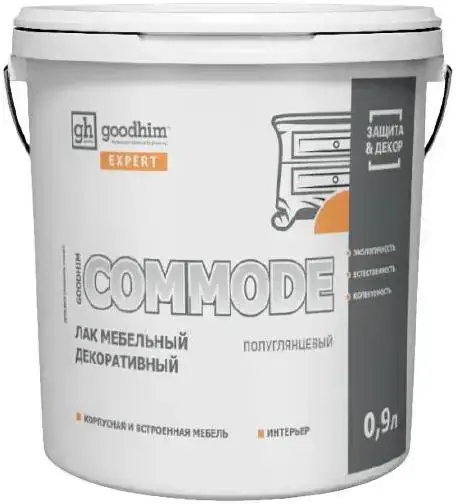 Goodhim Expert Commode лак мебельный декоративный (900 мл) полуглянцевый