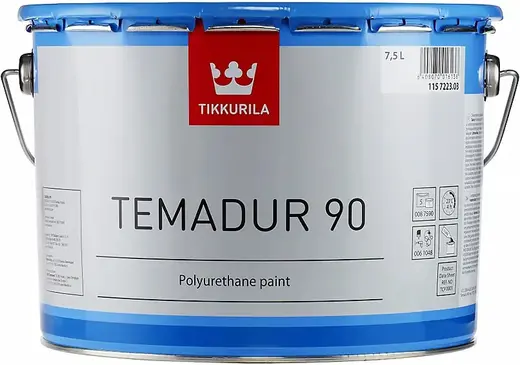 Тиккурила Temadur 90 HS двухкомпонентная глянцевая полиуретановая краска (7.2 л) база TAL
