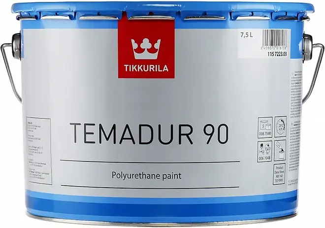 Тиккурила Temadur 90 HS 2-комп глянцевая полиуретановая краска (7.2 л (компонент А) база TAL