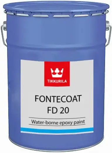 Тиккурила Fontecoat FD 20 двухкомпонентная полуматовая эпоксидная краска (9 л) база FVL