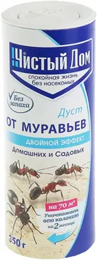 Чистый Дом дуст от домашних и садовых муравьев (350 г)