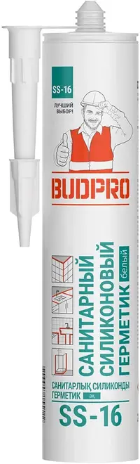 Budpro SS-16 санитарный силиконовый герметик (240 мл)