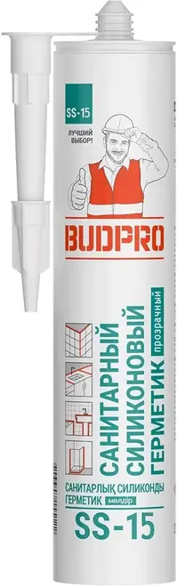 Budpro SS-15 санитарный силиконовый герметик (240 мл)