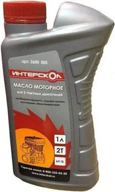 Интерскол масло моторное для двухтактных двигателей (1 л)