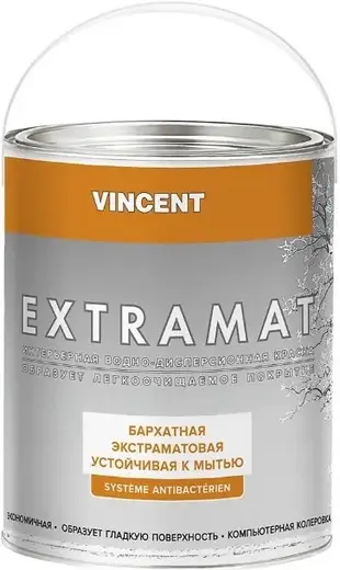Vincent Extramat водно-дисперсионная краска (700 мл) бесцветная