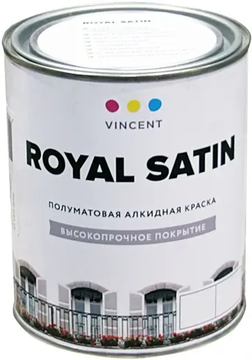 Vincent Royal Satin алкидная краска (800 мл) белая