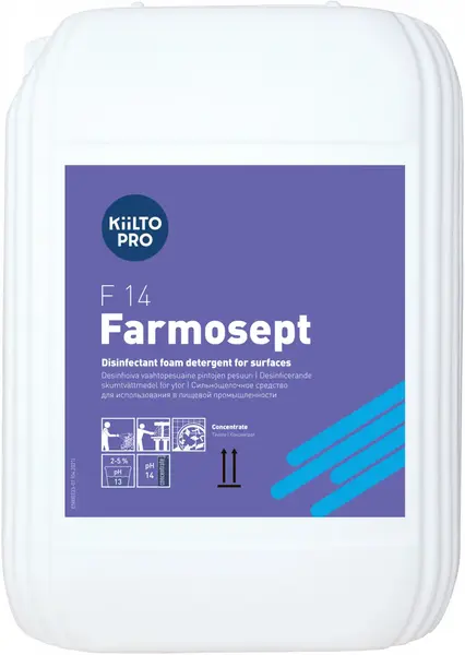 Klinin F 14 Farmosept сильнощелочное средство (10 л)