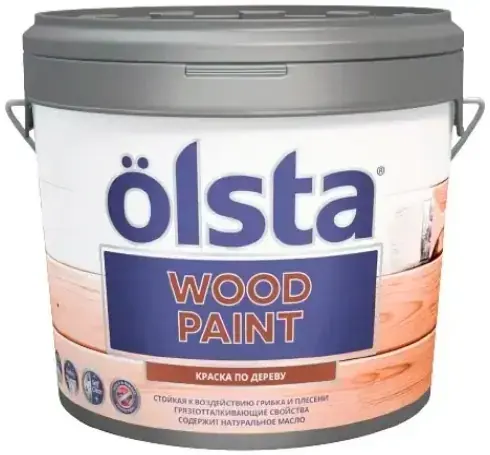 Olsta Wood Paint краска по дереву (900 мл) белая база A