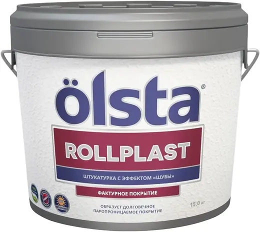 Olsta Rollplast штукатурка с эффектом шубы (15 кг)