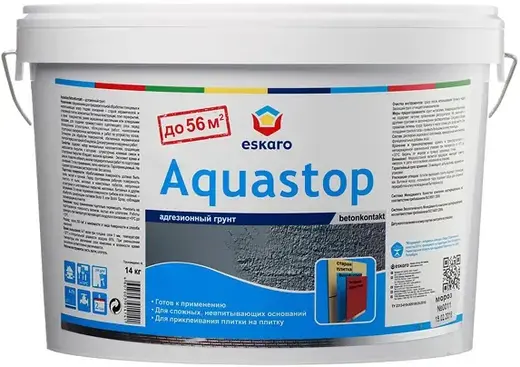 Eskaro Бетон-контакт Aquastop адгезионный грунт (14 кг)